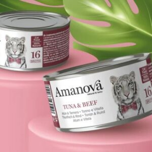 AM blik tuna & beef - P16 (bouillon) 70gr