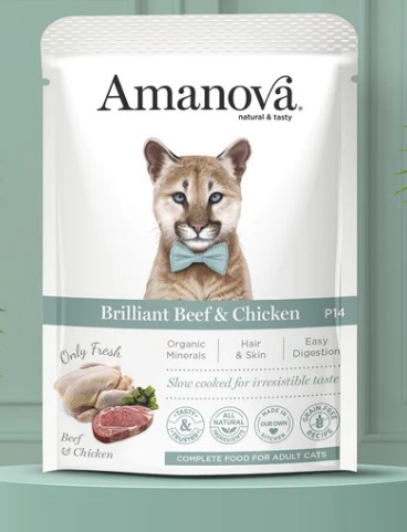 AM pouch brilliant beef & chicken - P14 85gr