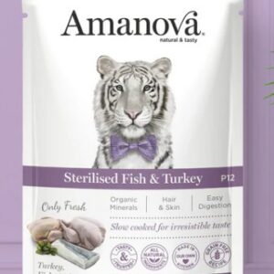 AM pouch sterilised fish & turkey - P12 85gr
