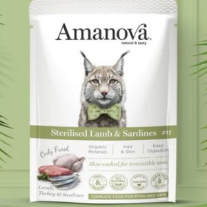 AM pouch sterilised lamb & sardines - P13 85gr