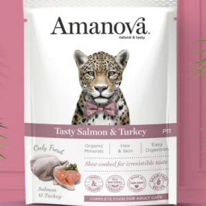 AM pouch tasty salmon & turkey - P11 85gr