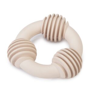 BZ rubber dental ring puppy roze 8cm
