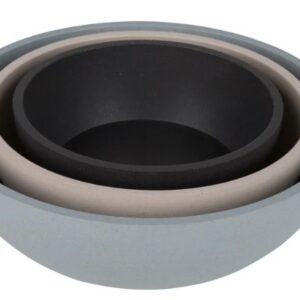 Bamboo dog bowl - ice blue L