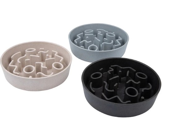 Bamboo dog slow feeder - merengue 28cm