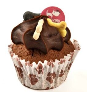Barking bakery vanilla woofin with carob frosting