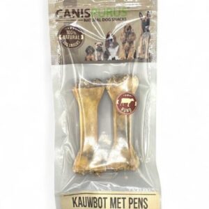 CP kauwbot runderhuid met pens 12cm