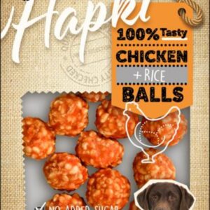 Chick'n snack chicken/rice balls 75g