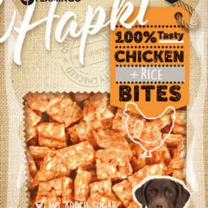 Chick'n snack chicken/rice bites 75g