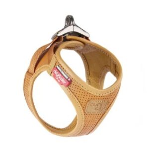 Curli Vegan appel-leder harnas bruin S