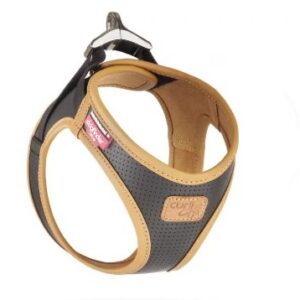 Curli Vegan appel-leder harnas zwart L