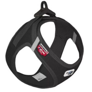 Curli vest harnas clasp Cord – S Zwart