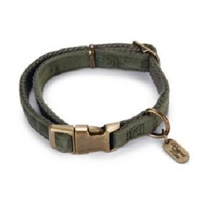 DBL halsband velura groen 35-50cm