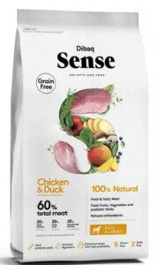 Dibaq sense grainfree - kip & eend 2kg