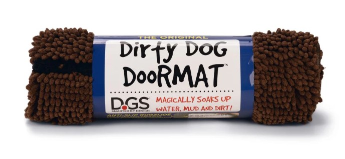 Dirty dog droogloopmat 78x51cm bruin