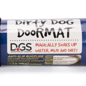 Dirty dog droogloopmat 78x51cm zwart