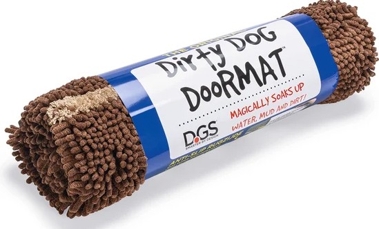 Dirty dog droogloopmat 90x66cm bruin