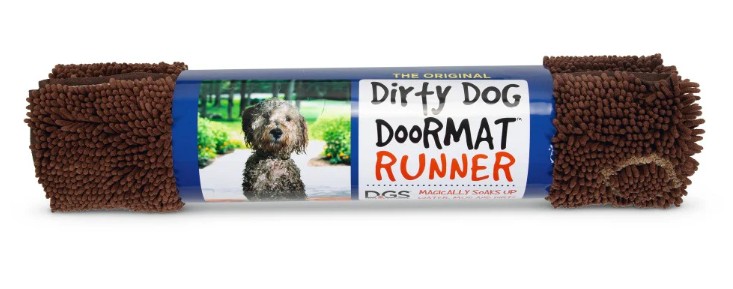 Dirty dog droogmat 152x76cm bruin