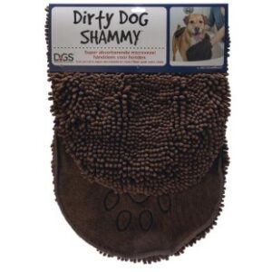 Dirty dog handdoek shammy 80x35cm bruin