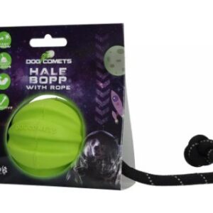 Dog comets ball meteorite groen met touw