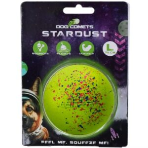 Dog comets ball stardust groen L