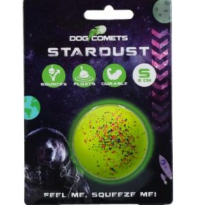 Dog comets ball stardust groen S