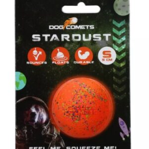 Dog comets ball stardust oranje S