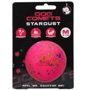 Dog comets ball stardust roze M