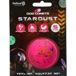 Dog comets ball stardust roze S