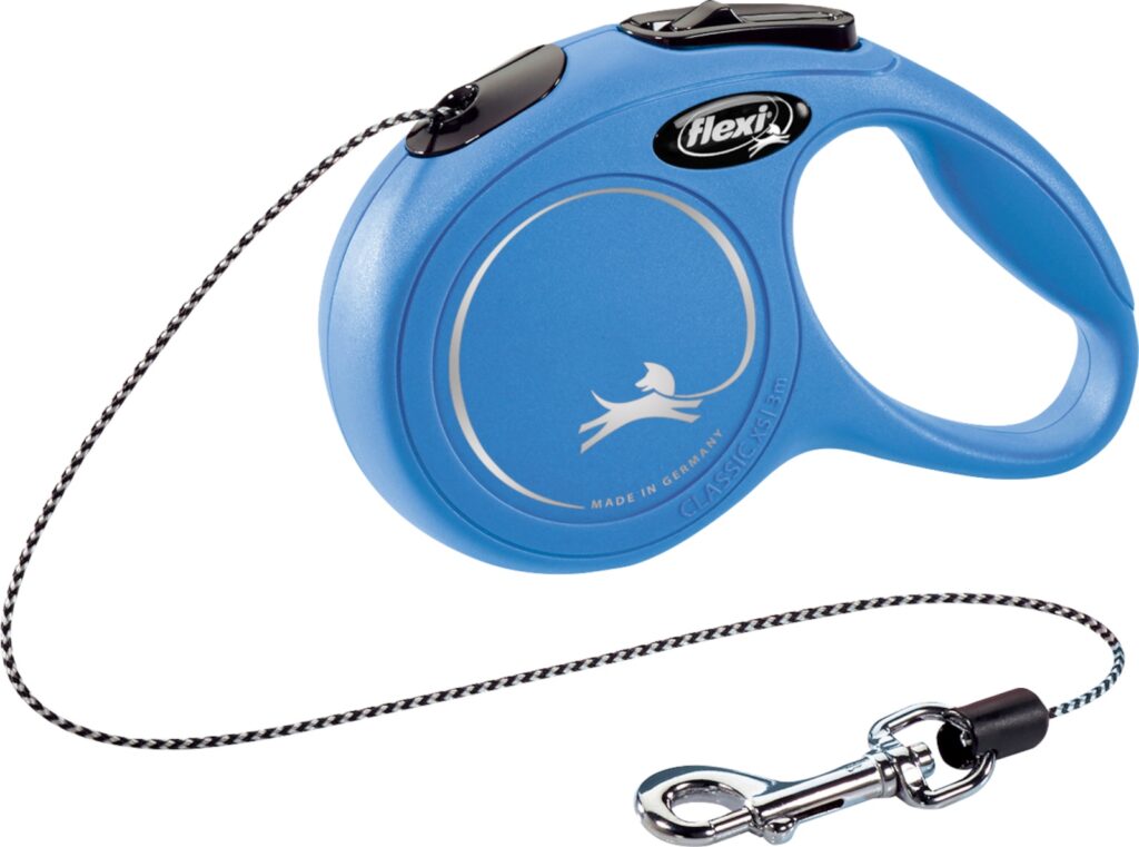 Flexi classic cord M 8m blauw (1 jaar garantie op rolmechanisme)