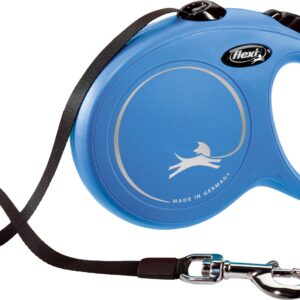 Flexi classic tape L blauw 8m (1 jaar garantie op rolmechanisme)