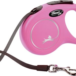 Flexi classic tape M 5m roze (1 jaar garantie op rolmechanisme)