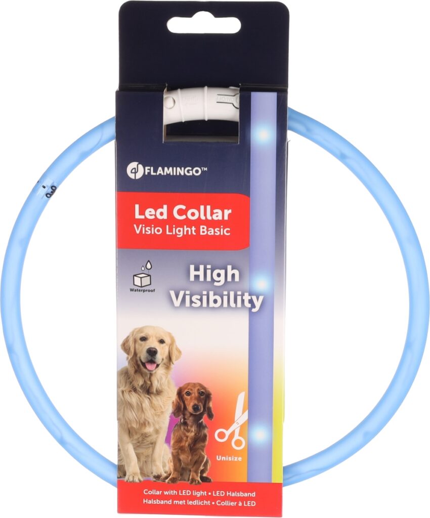 Halsband nera visio blauw 20-70cm