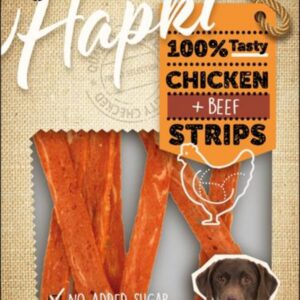Hapki kip- en rundstrips 85g