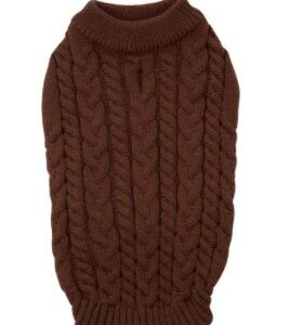JV 5th avenue dogwalk trui L - roodbruin