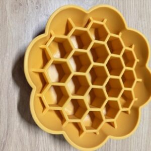 JV voerbak siliconen slow feeder - zonnebloem
