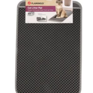 Kattenbakmat matz grijs 61x41x1.3cm
