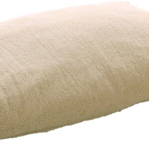 Kussen mieke rechthoekig beige met rand 80x58x8cm