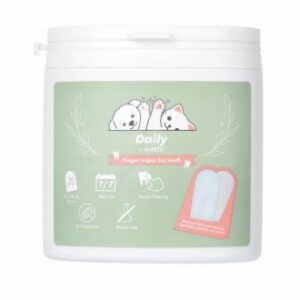 M-PETS DAILY dubbelzijdige vingerdoek voor de tanden - 50 stuks