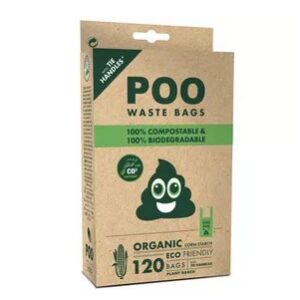 M-PETS poo 100% compost. poepzakjes met handvaten 120st