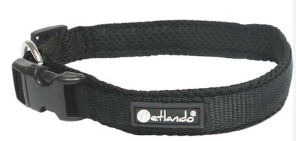 Mesh Halsband S zwart