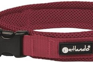 Mesh Halsband XL Bordeauxrood