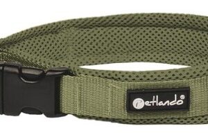 Mesh Halsband XL Olijfgroen