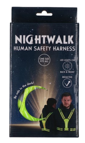 Nightwalk human safety harness yellow