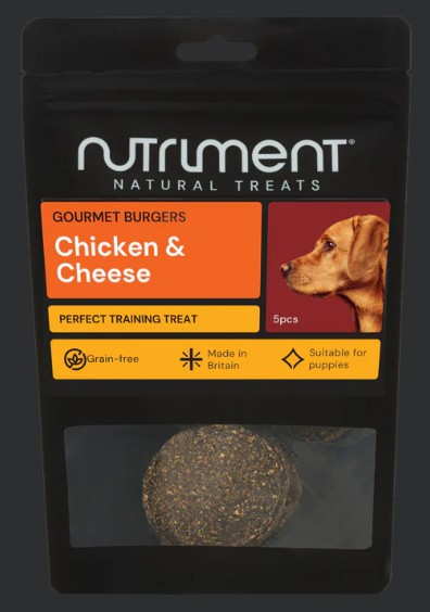 Nutriment burgers chicken & cheese small pack