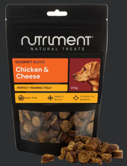 Nutriment training bites chicken & cheese small pack