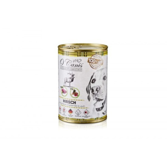 O'canis blikvoer hert met boekweit 400g