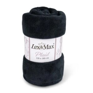 Plaid fleece 130x180cm black