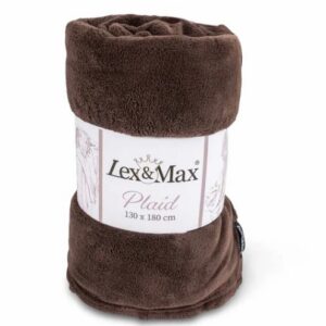 Plaid fleece 130x180cm choco