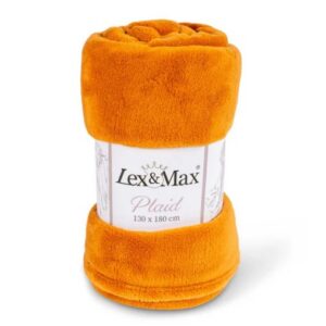 Plaid fleece 130x180cm terracotta