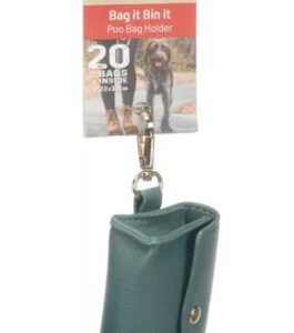 Poepzakhouder pulea blauw + 1 rol